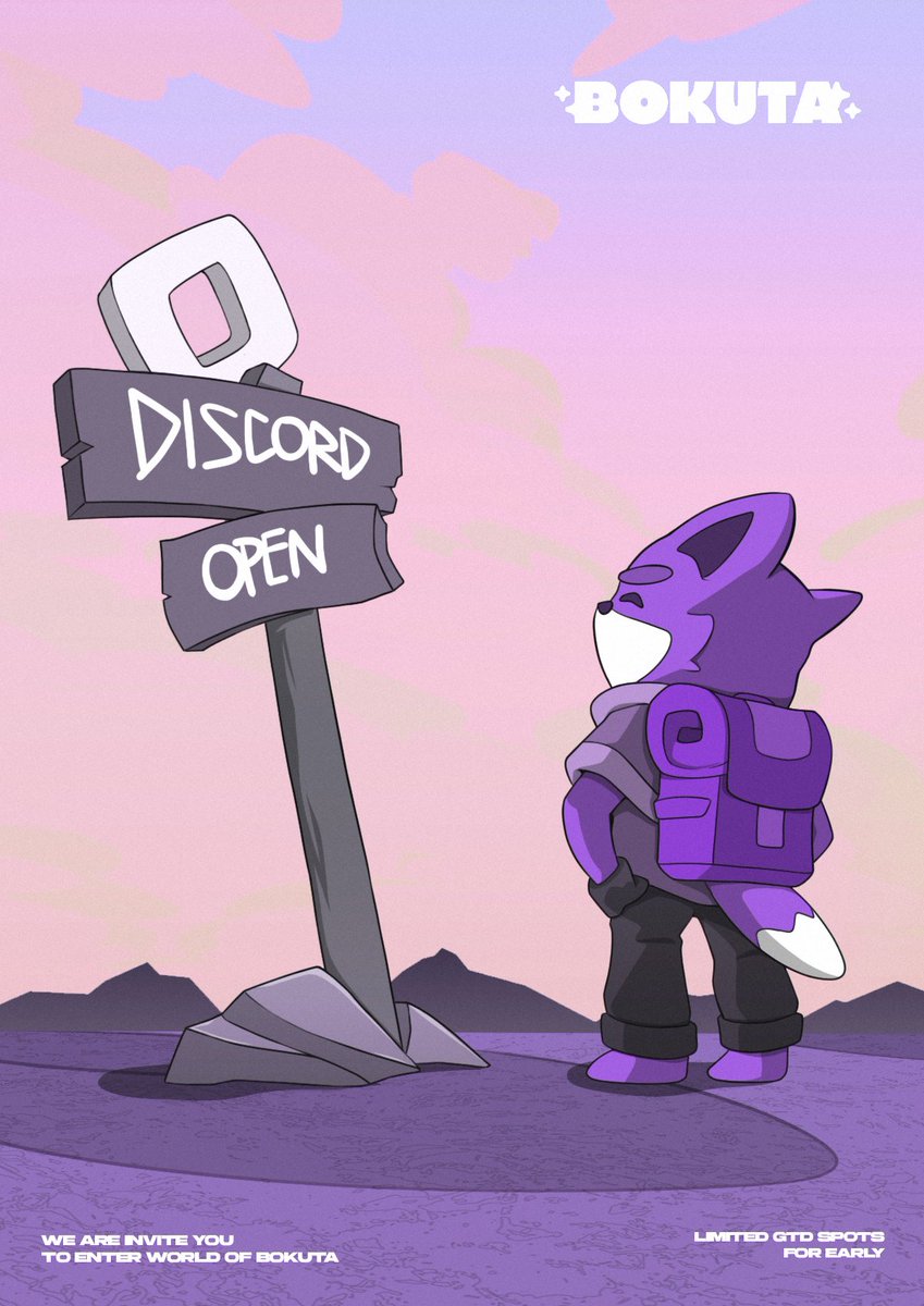 Discord is Open
You are invited to enter the world of bokuta!
discord.gg/W5Ynv3uM

We are giving 50 GTD + 3 OG Spot to everyone who interact in this post! Woof Woof!
