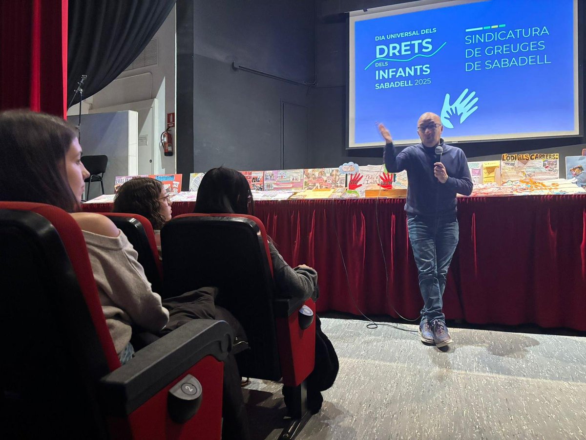 🔹 Des de setembre hem estat amb 500 alumnes de #Sabadell parlant de drets i deures, i sobretot escoltant-los. Els infants tenen molt a dir.