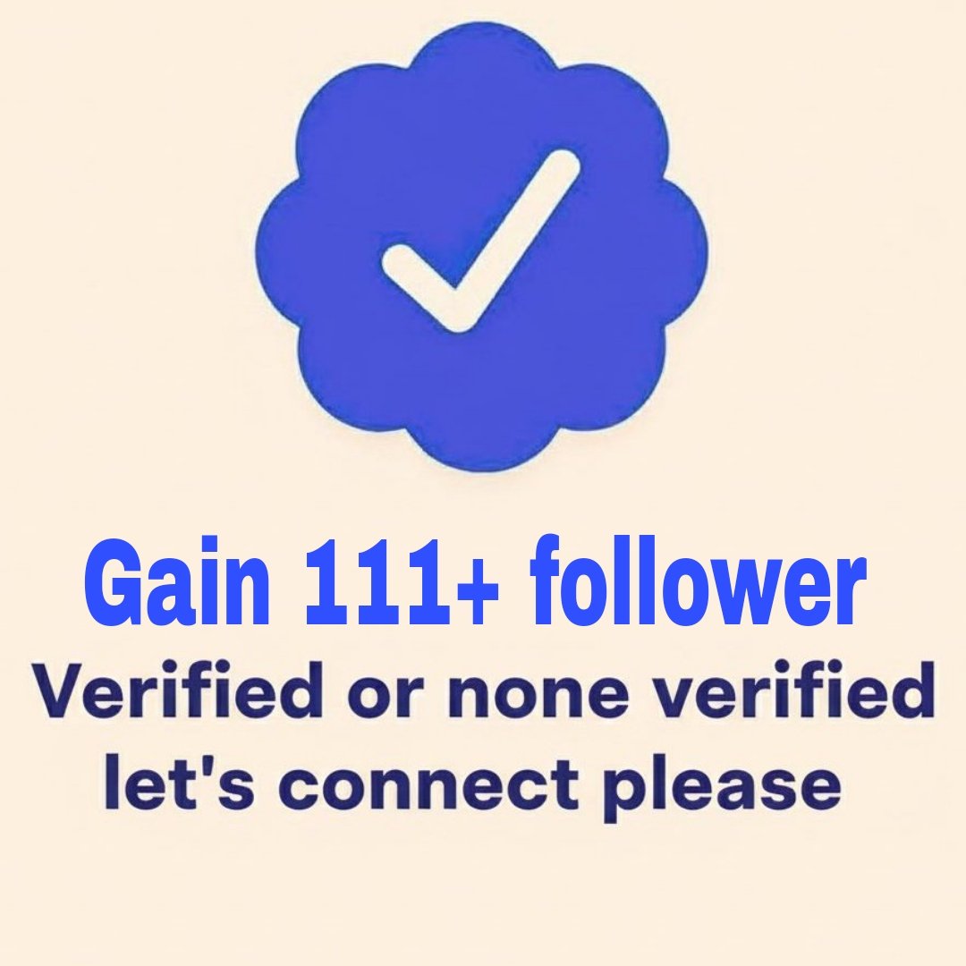 Verified or not — growth is growth! 🔥

Say “hi” 👋 for 99+ real followers!

🔁 Repost &amp; grow fast! 🚀