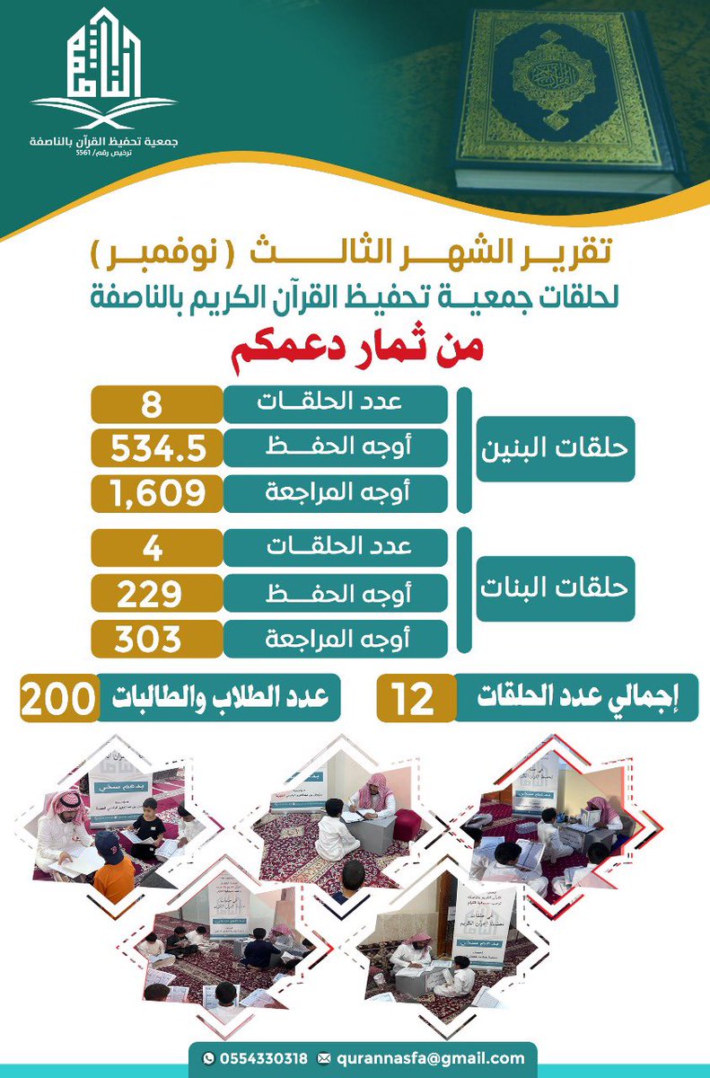 NasfaQuran's tweet photo. عن عبد الله بن عمرو رضي الله عنهما عن النبي صلى الله عليه وسلم قال: ((يقال لصاحب القرآن: إقرأ وارتق ورتل كما كنت ترتل في الدنيا فإن منزلتك عند آخر آية تقرؤها)) https://t.co/344RdyhPvS