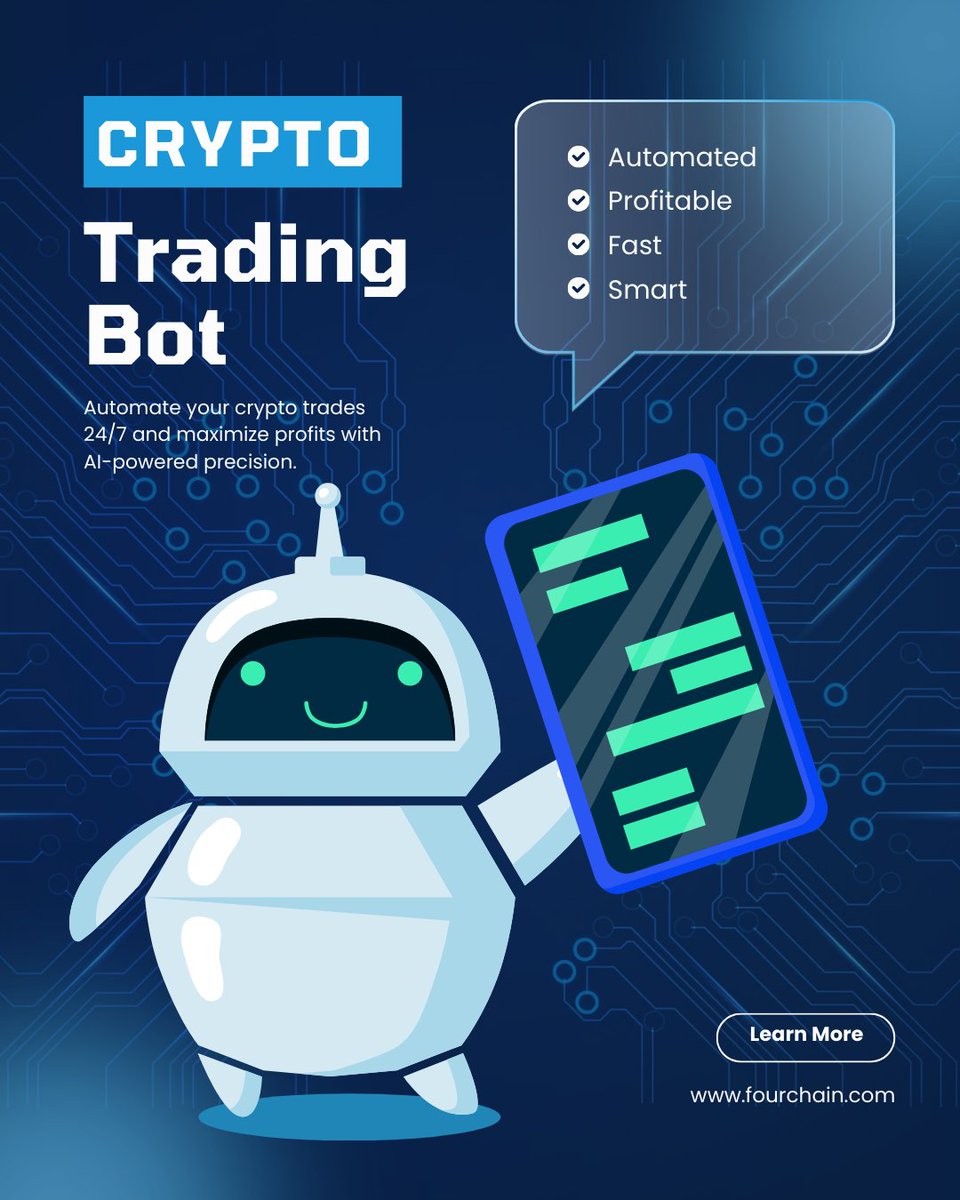LaraVinson24's tweet image. 💡Trade crypto while you sleep… with zero mistakes.

Crypto Bots that:
🤖 Trade 24/7
📈 Maximize profits
🔄 Adapt to market changes
⚡ Effortless trading
 
👉 Want your own crypto bot? Get started now:: fourchain.com/services/crypt…

#CryptoTrading #CryptoBot #AITrading #Blockchain