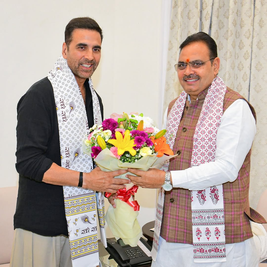 KunjThakor4's tweet image. Akki visits Rajasthan Cm Bhajanlal sharma at his residence in jaipur ❤️
#AkshayKumar𓃵 #akshaykumar