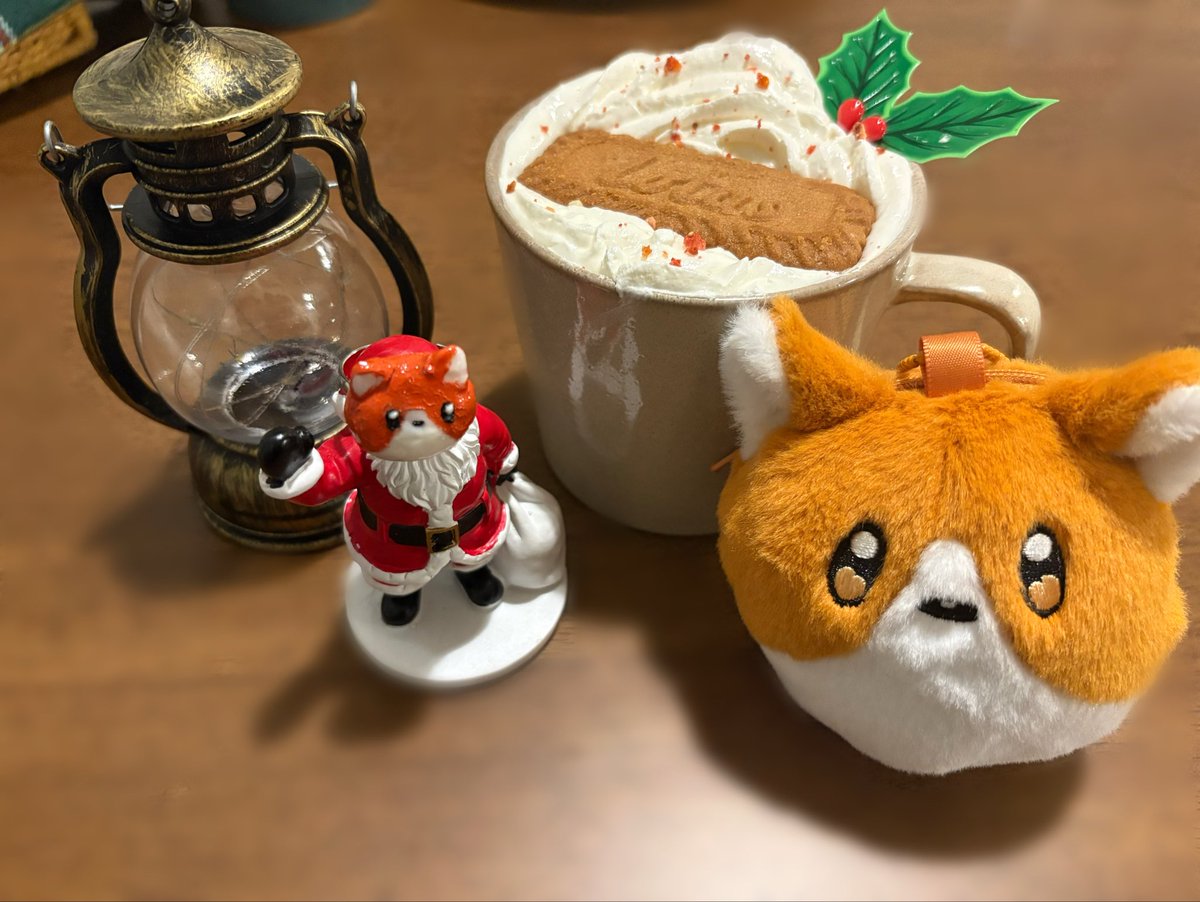 コギちゃんとクリスマスカフェにきたよ🎄✨