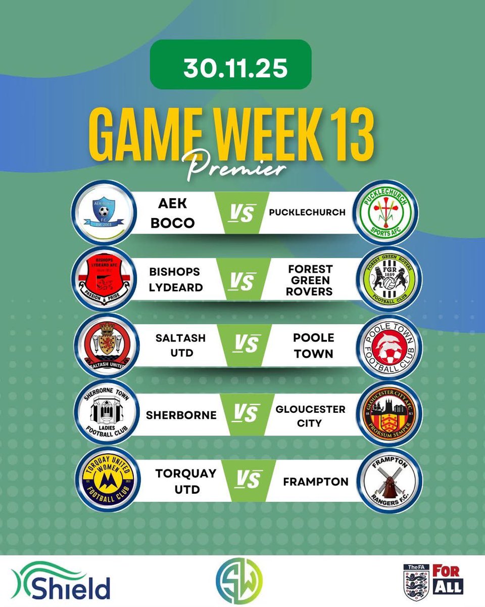 South West Regional Womens Football League tweet media