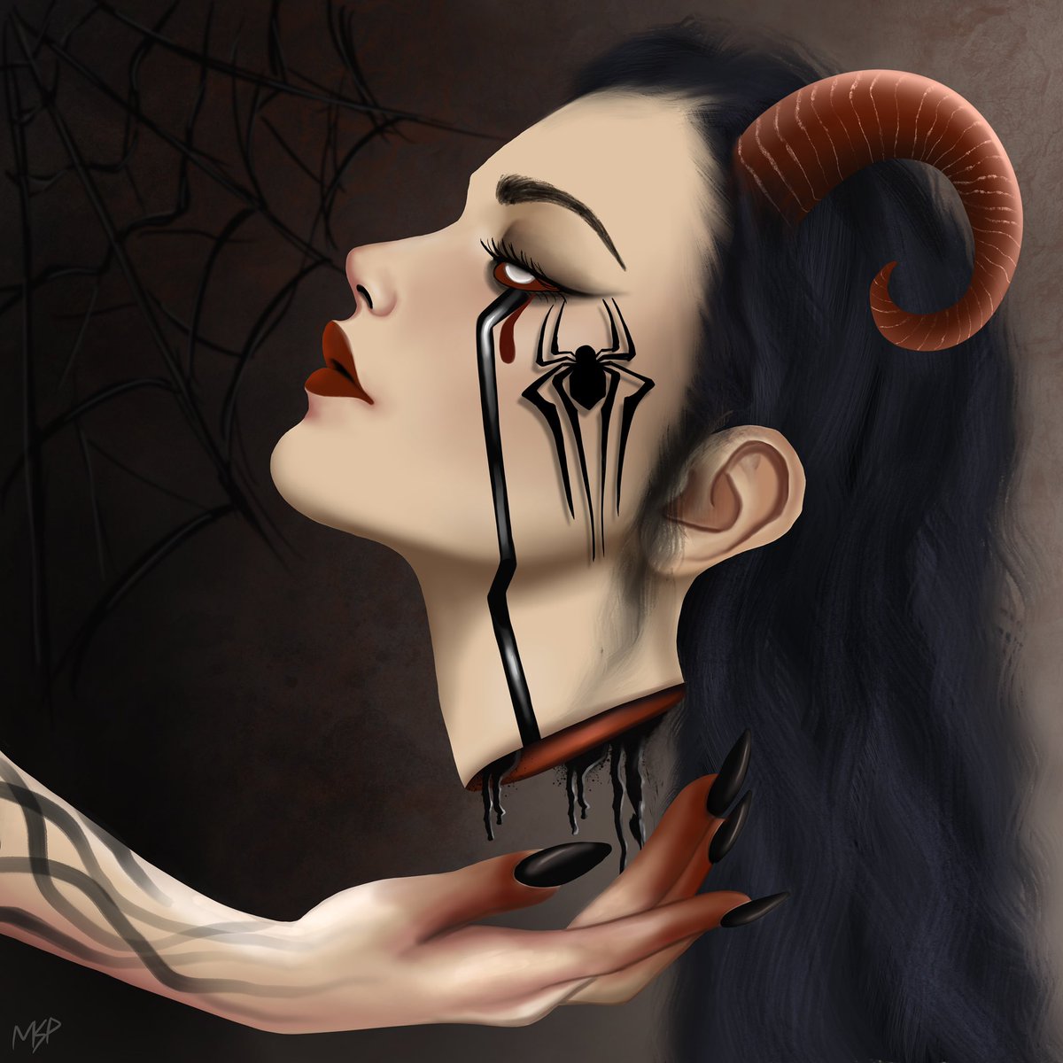 ArtistM_'s tweet image. New artwork on @xrpcafe …. “The Weeping Web.”
.
Handmade with passion 😈
#xrp #XRPArmy 

xrp.cafe/nft/000827106C…