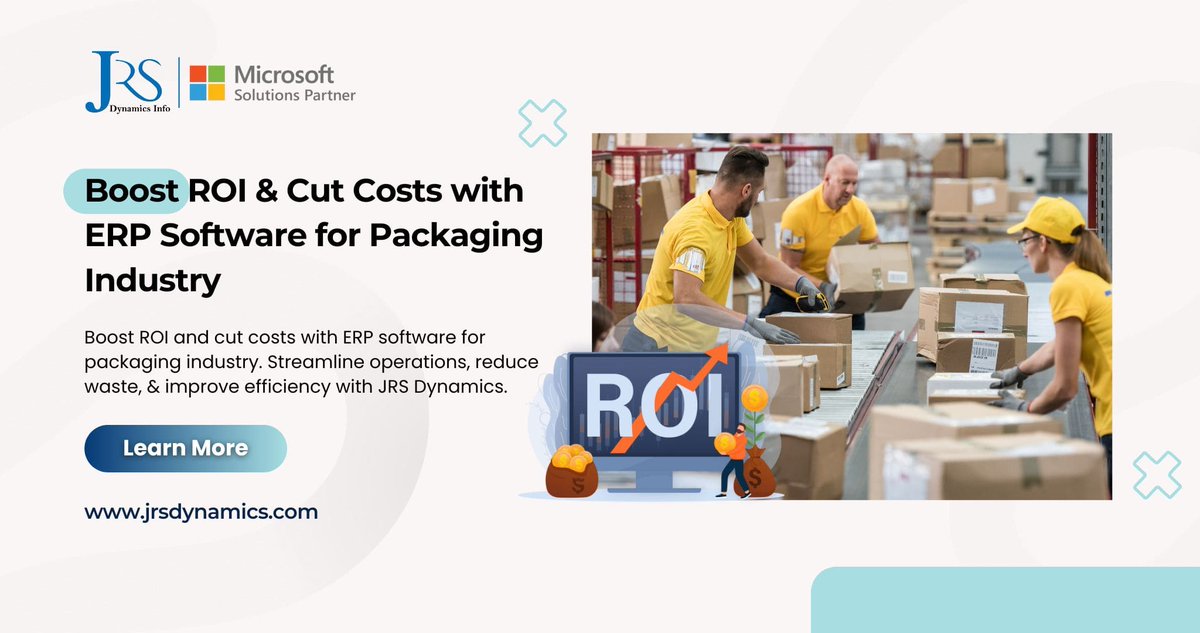 JrsDynamics's tweet image. Boost ROI &amp;amp; Cut Costs with ERP Software for Packaging Industry

Read the full blog: jrsdynamics.com/boost-roi-and-…

#erp #erpsoftware #packagingsoftware #packagingerp #packagingindustry