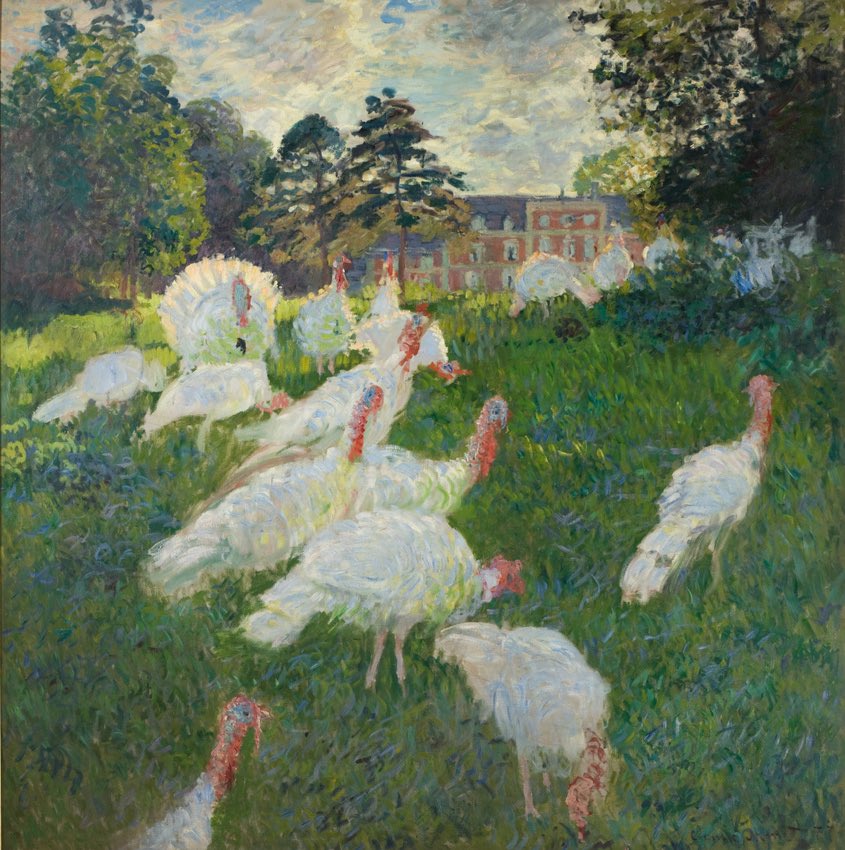 allontanarsio's tweet photo. Claude Monet’s Turkeys, 1876 https://t.co/XhGymeJnrN