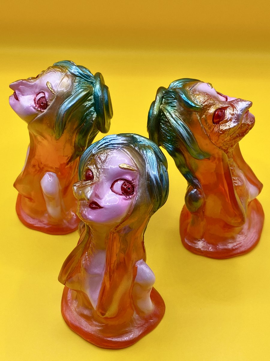 ヒカリトイズ　物ノ怪少女　河童　オレンジカッパ限定 コラボ ソフビ　新品未開封 ヒカリトイズ 物ノ怪少女 河童 オレンジカッパ限定 コラボ ソフビ 新品