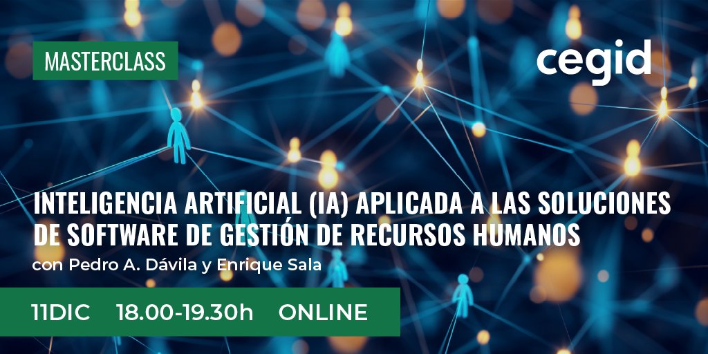 🚀Incríbete a nuestra próxima Masterclass Online donde veremos cómo aplicar IA en RR. HH.

Ponentes: Pedro A. Dávila Garrido y Enrique Sala, expertos en RR. HH. y transformación digital.

📅 11 de diciembre
⏰ 18:00–19:30
🌐 Online 

👉 zurl.co/Nd7Gg
