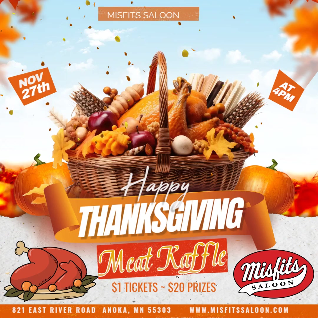 MisfitsSaloon's tweet image. #ThanksgivingBingo #Thanksgiving2025 #ThanksgivingNight #thanksgivingdinner #thanksgivingfun #comehangoutwithus #MisfitsSaloon