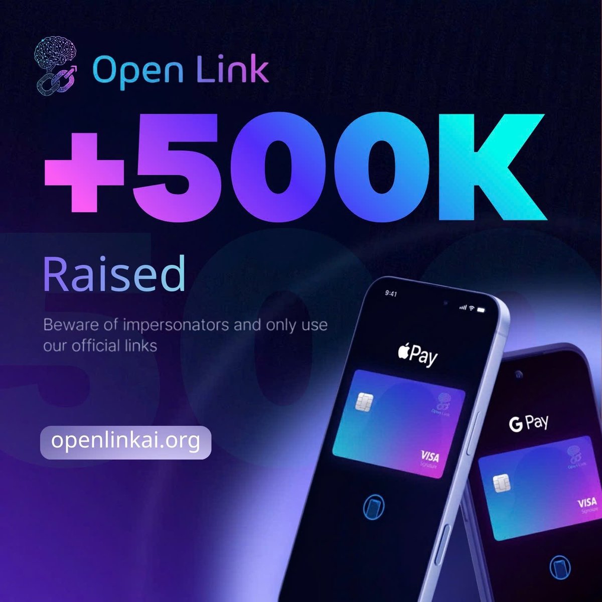 AlishaW3B's tweet image. 🔥 Open Link is going viral — $500K+ USDT in the first hours!
Grab 45,000 $OLINK free airdrop

🔗 openlinkaico.network

Big exchange listings Dec 2PM UTC
Min Buy: 0.1 SOL
Max Buy: 100 SOL
Instant OLINK distribution.
🎁 1,000 Visa cards for early participants.
#OPENLINK #OLINK…