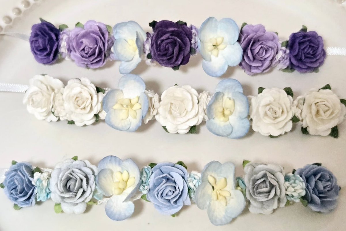 バラの花冠 本日、バラの花冠とネモフィラの花冠を再入荷しました🌹 12月や1月の