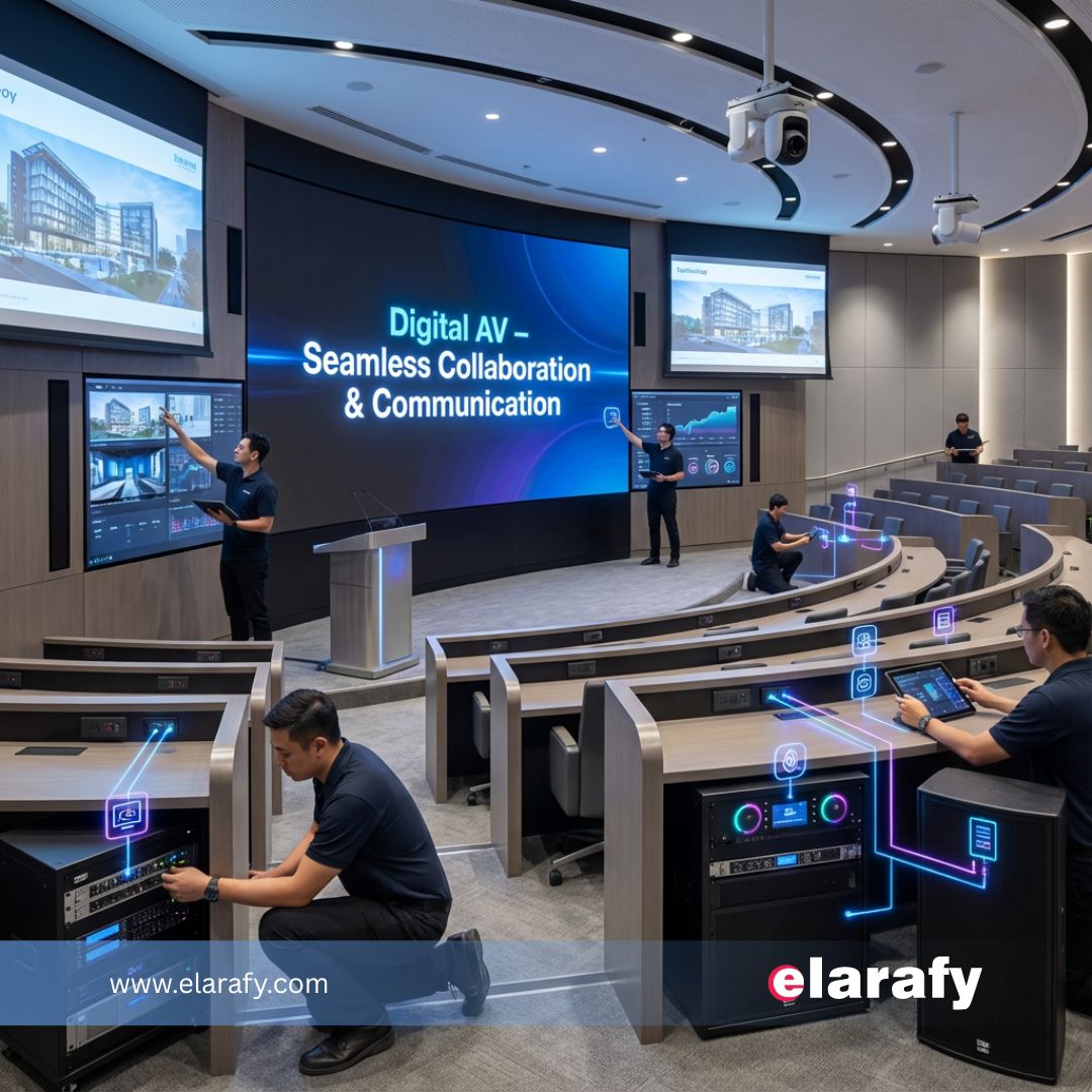 ElarafySolution's tweet image. Seamless collaboration starts here. Elarafy’s Digital AV solutions deliver high-quality video, audio, and conferencing experiences for your conference rooms, auditoriums, and corporate events.

info@elarafy.com
+1 844-844-0030
elarafy.com

#DigitalAV #AVSolutions