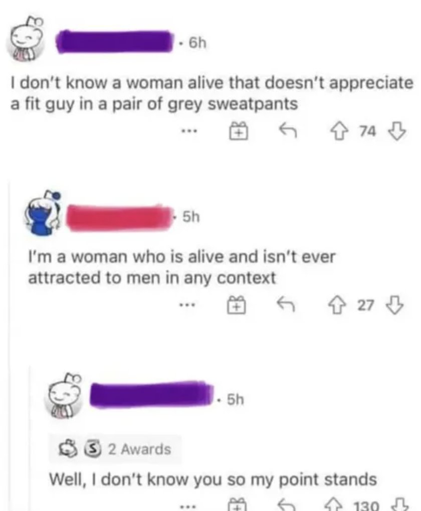 MensHumor's tweet image. Technically correct.