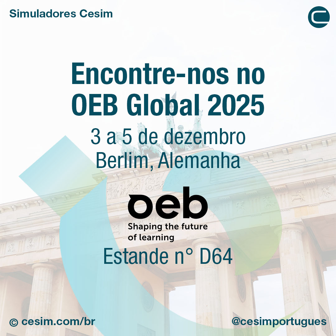🌍🤝🇩🇪 Venha nos encontrar na próxima semana no OEB Global 2025 em Berlim! Saiba mais: oeb.global

🌍📆 Junte-se a nós em eventos ao redor do mundo: cesim.com/eventos/portug…

#educação #educaçãodigital #aprenderfazendo #simulaçãodenegócios #jogoseducativos