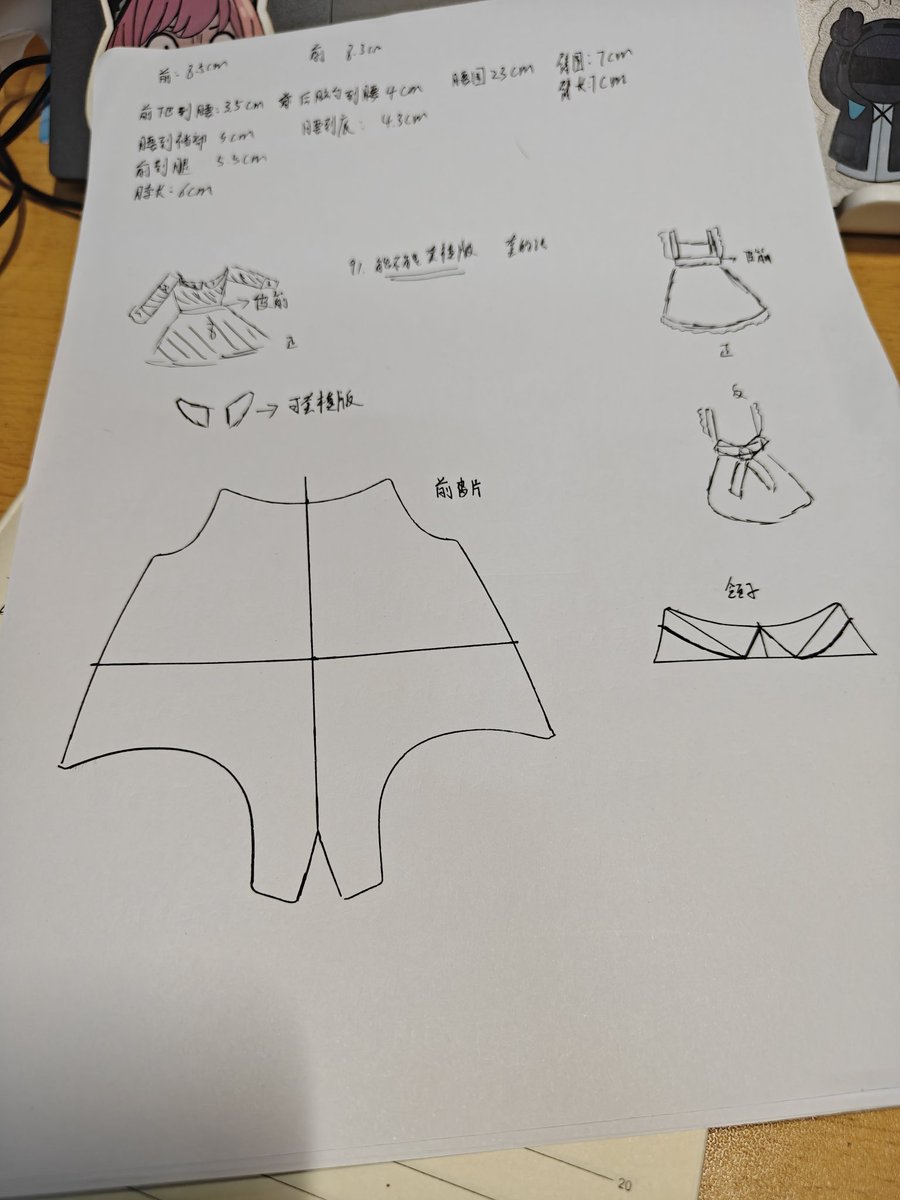 服装打版中。。。