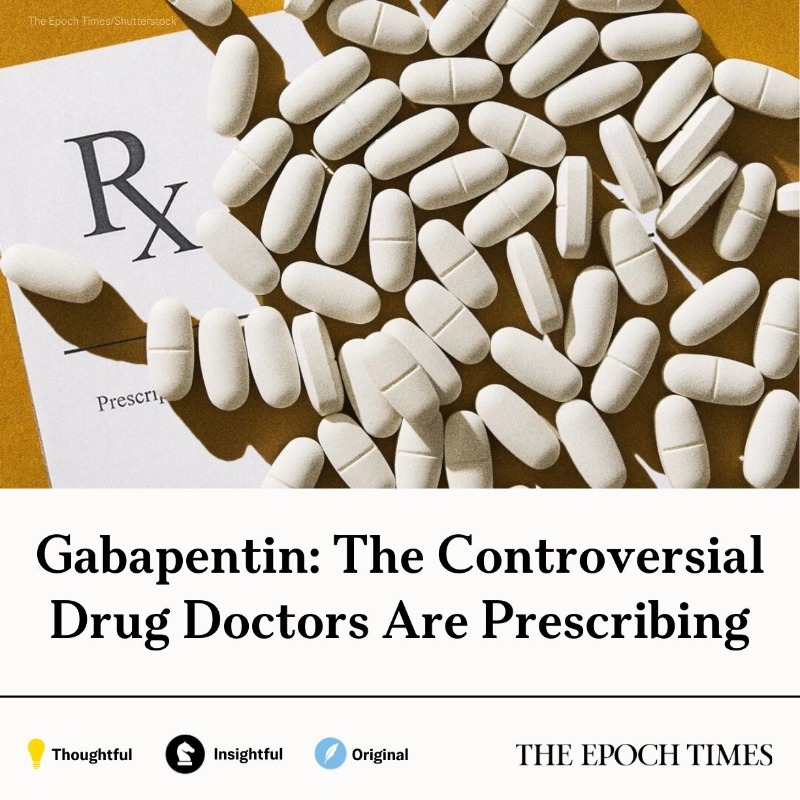 epochhealth's tweet photo. 🚨Gabapentin: The Controversial Drug Doctors Are Prescribing

Read more