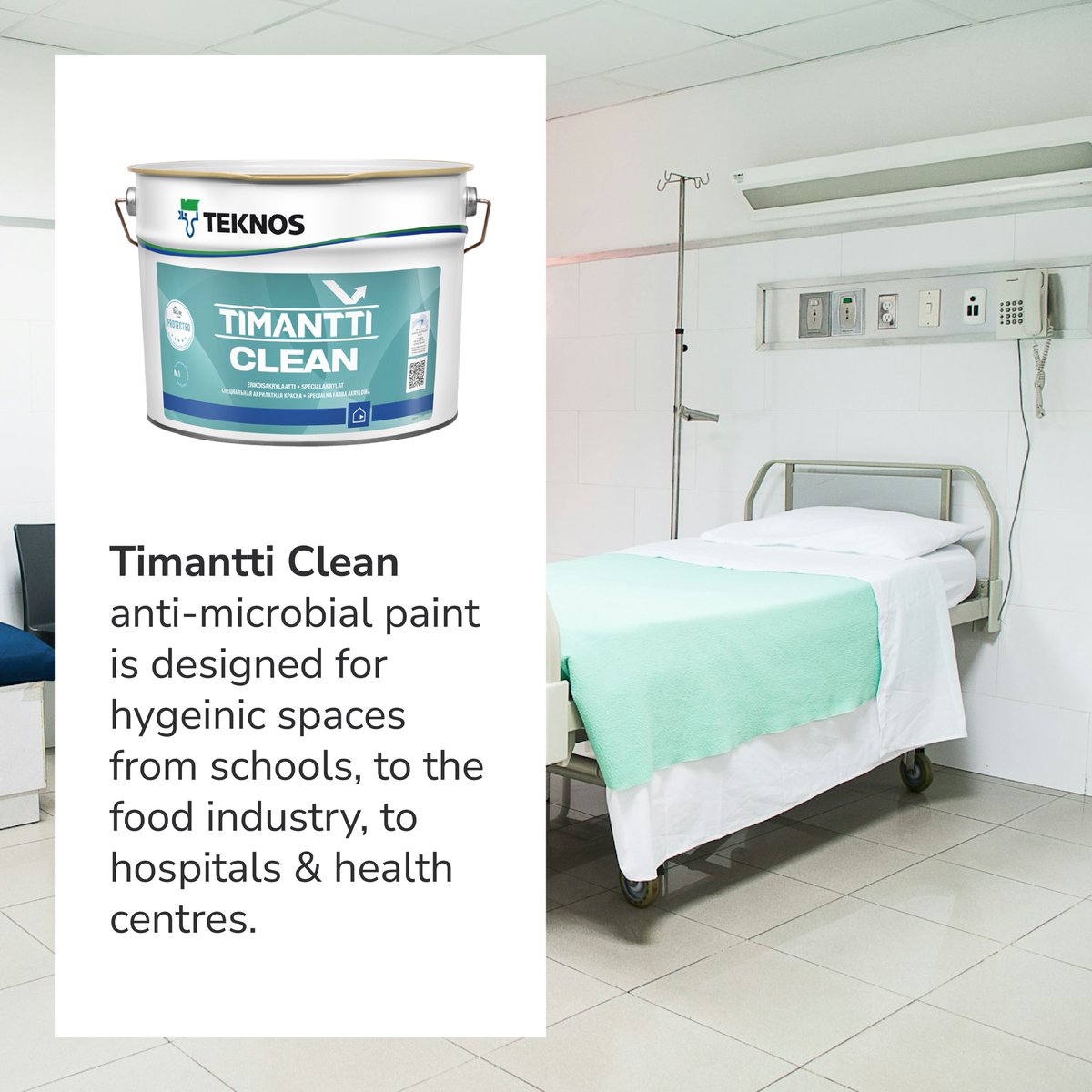 MakerCoatingUK's tweet photo. Timantti Clean is much more than a wall &amp; ceiling paint.
With such a wide range of performance features it outperforms the field, offering the most bang for your buck.

#PerformanceCoatings #CommercialPaint #InteriorPaint #PainterandDecorator #DIY https://t.co/k7X5b7uSel