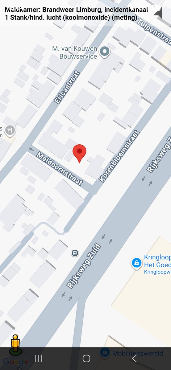 Koolmonoxide meting in Geleen, inzet van Brandweer