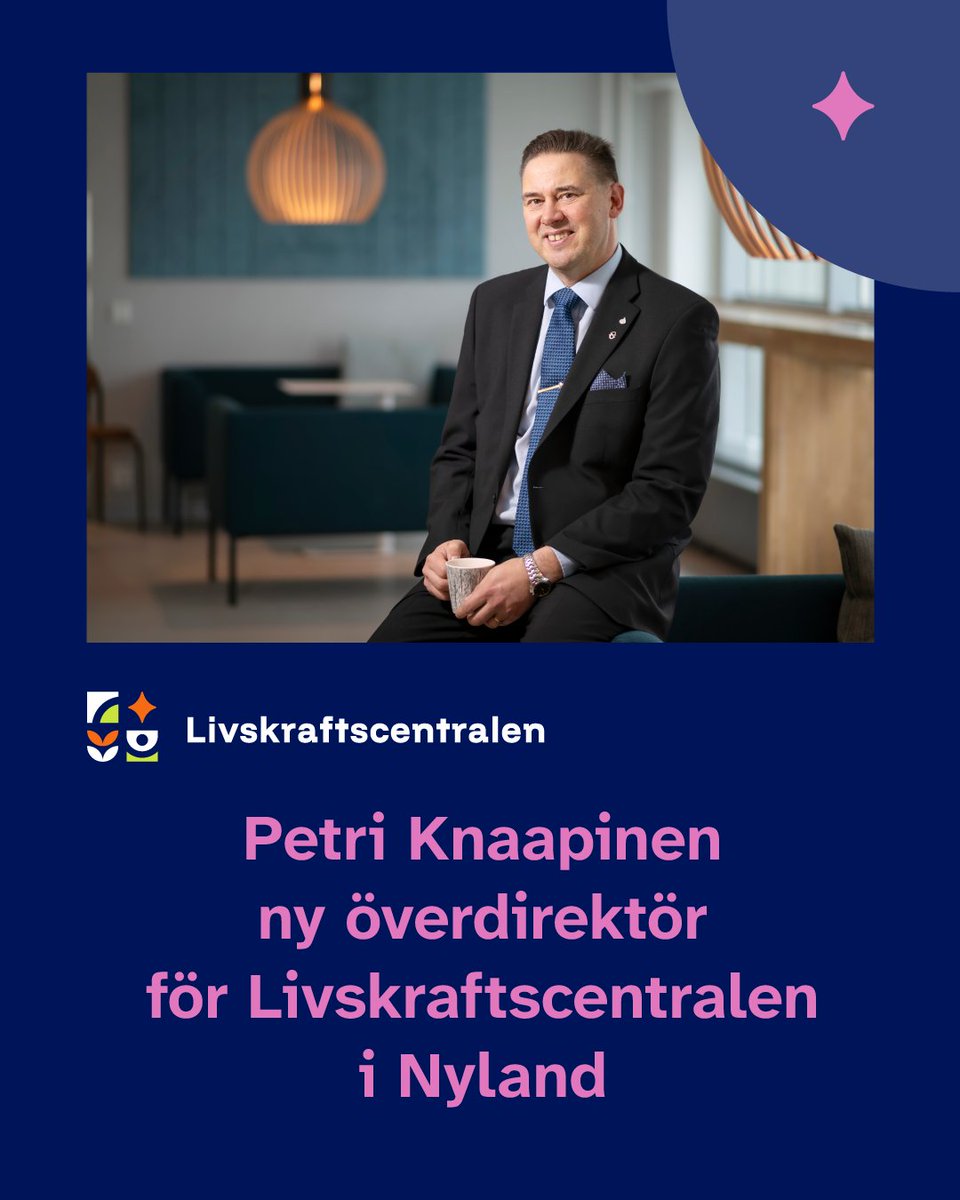 Statsrådet har utnämnt Petri Knaapinen till överdirektör för Livskraftscentralen i Nyland för tiden 1.1.2026–31.12.2030. 
Läs mer: Petri Knaapinen blir överdirektör för Livskraftscentralen i Nyland | Uudenmaan ELY-keskus