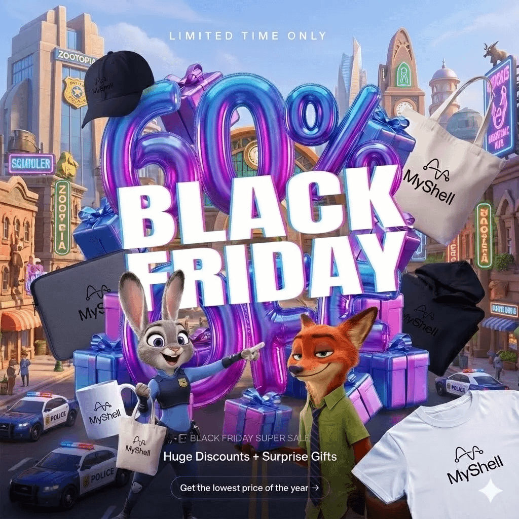 myshell_ai's tweet image. BLACK FRIDAY SUPER SALE

Up to 60% OFF — major discounts and surprise gifts.
Get the lowest price of the year on MyShell.

Unlock full access with your Black Friday code at: art.myshell.ai

Exclusive Pricing
• Pro Yearly: $499.99 → $299.99 (Code: BFPRO299)
• Basic…