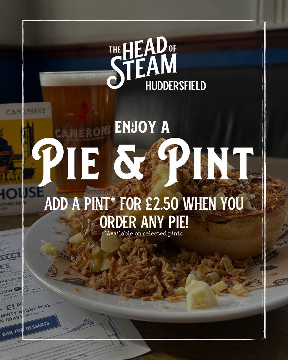 Peckish ? Pie and a Pint?