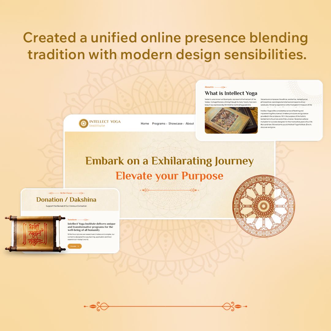 wpoets's tweet image. We crafted a modern, unified digital platform that combines redesign and content clarity for Intellect Yoga’s Vedanta-based learning experience.
Delivered: Design | Development | DevOps
Link to Website: intellectyoga.org 

#IntellectYoga #CaseStudy #WPoets #WordPress