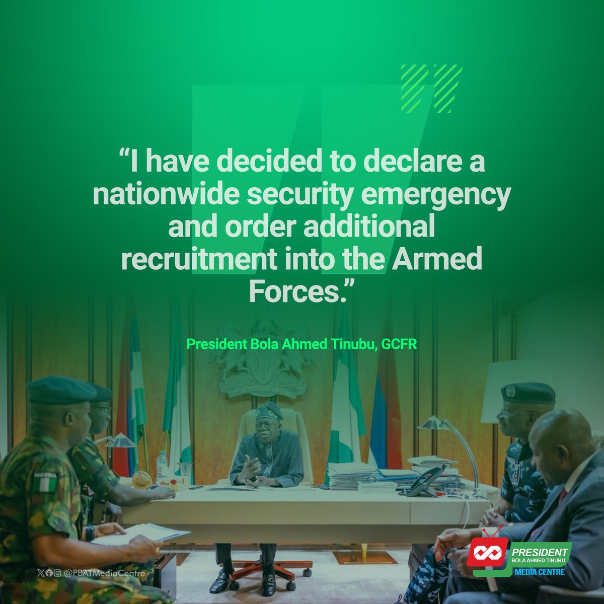 President Bola Ahmed Tinubu Media Centre tweet media