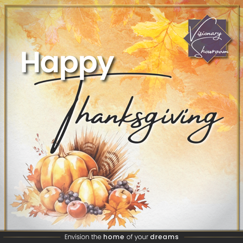 visionary_sr's tweet photo. 🍁 Home is where gratitude grows.
Wishing you a cozy, joy-filled Thanksgiving surrounded by love, laughter, and delicious food. 🕯️🥧

Our showrooms are closed today so our team can celebrate with loved ones.

#ThankfulHeart #HappyThanksgiving #VisionaryShowroom https://t.co/c8yEMFRxNX