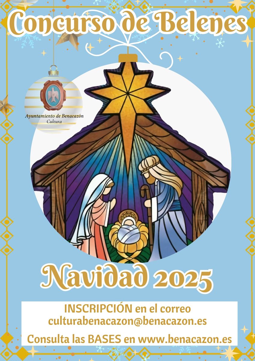 🔵𝗖𝗢𝗡𝗖𝗨𝗥𝗦𝗢 𝗗𝗘 𝗕𝗘𝗟𝗘𝗡𝗘𝗦 𝗡𝗔𝗩𝗜𝗗𝗔𝗗 𝟮𝟬𝟮𝟱 𝗘𝗡 𝗕𝗘𝗡𝗔𝗖𝗔𝗭𝗢́𝗡
benacazon.es/es/actualidad/…