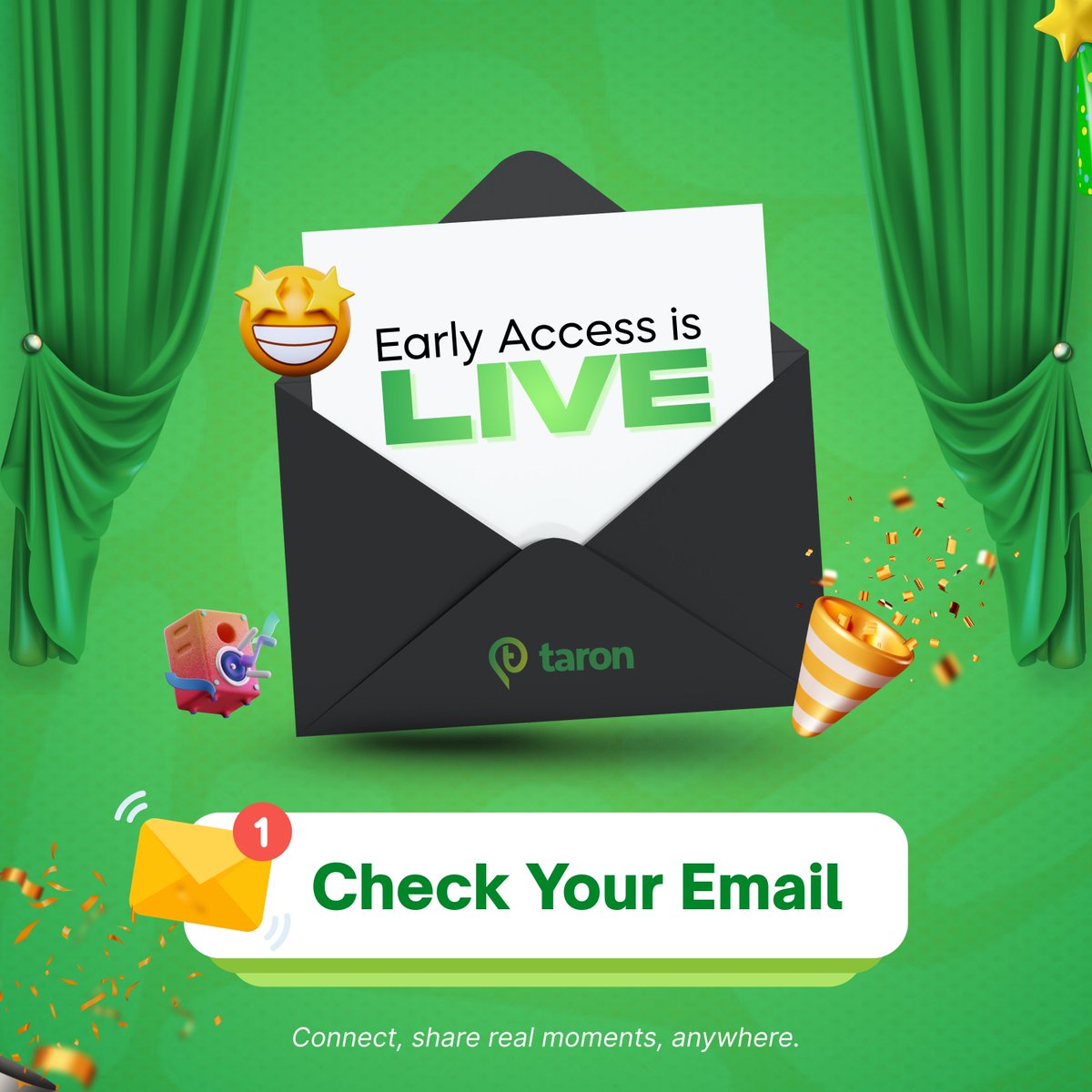 taron_hq's tweet image. 💚 EARLY ACCESS IS LIVE!

Waitlist members check your email.

Your taron early access link is here. 👀🔥

👉 taronapp.com

#taron #EarlyAccess #EventTech