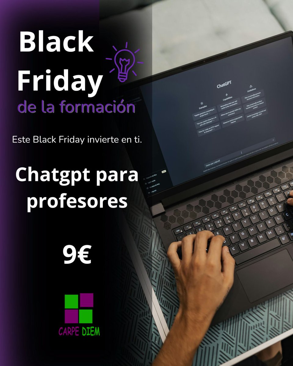 F_Carpe_Diem's tweet image. Formarte es más sencillo cuando la calidad está al alcance.
Descubre nuestros cursos por solo 9€ y da el siguiente paso en tu camino profesional:
formacioncarpediem.com/cursos/92/curs…