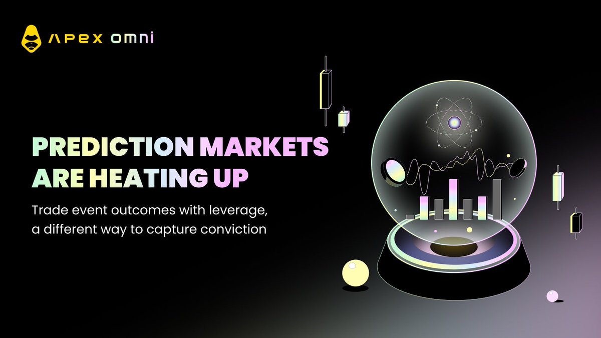 OfficialApeXdex's tweet photo. What are prediction markets? 🦍🔮

Simple concept: trade on future events with yes/no outcomes.

For instance: 

📈 Will BTC hit $120K by year’s end? 
🗳️ Who wins the next election? 
💰 Will [company] reach $1B valuation?

Instead of just having an opinion, you can trade it. Profit if you're right.