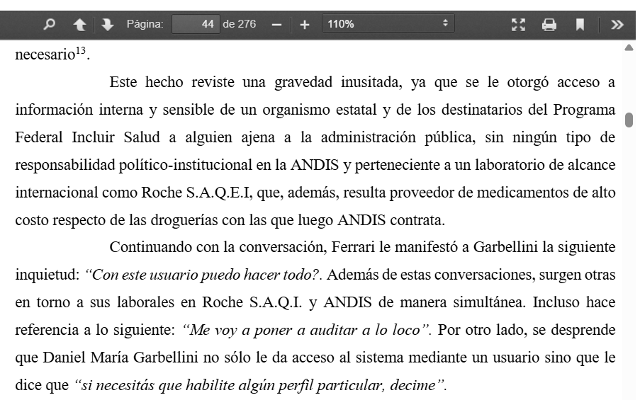 Greta_Romario's tweet image. Garbellini es quien le da a Luciana Ferrari (de Roche, ahora despedida) la clave de acceso para entrar en ANDIS y laburar para la Banda... 👇🏼👇🏼👇🏼