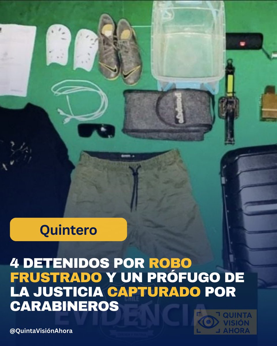 quintavahora's tweet image. Carabineros de Quintero logran detener a 4 sujetos durante un robo y capturar a otro prófugo de la justicia. Más información en el enlace 👇👇👇

quintavisionahora.cl/2025/11/27/qui…

#Quintero #Carabineros #Robo #Chile