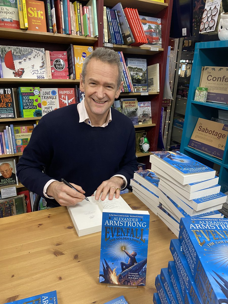 Yesterday Alexander Armstrong joined us for a multischool event at <a href="/KenilworthSch/">Kenilworth School</a> for 300 students! We then went back to the shop for an afterschool signing! 

Thank you to Kenilworth School <a href="/FarshoreBooks/">Farshore</a> <a href="/PersimmonHomes/">persimmonhomes</a> &amp; bookseller Debbie <a href="/schools_books/">Kenilworth Books Schools</a> for making this happen