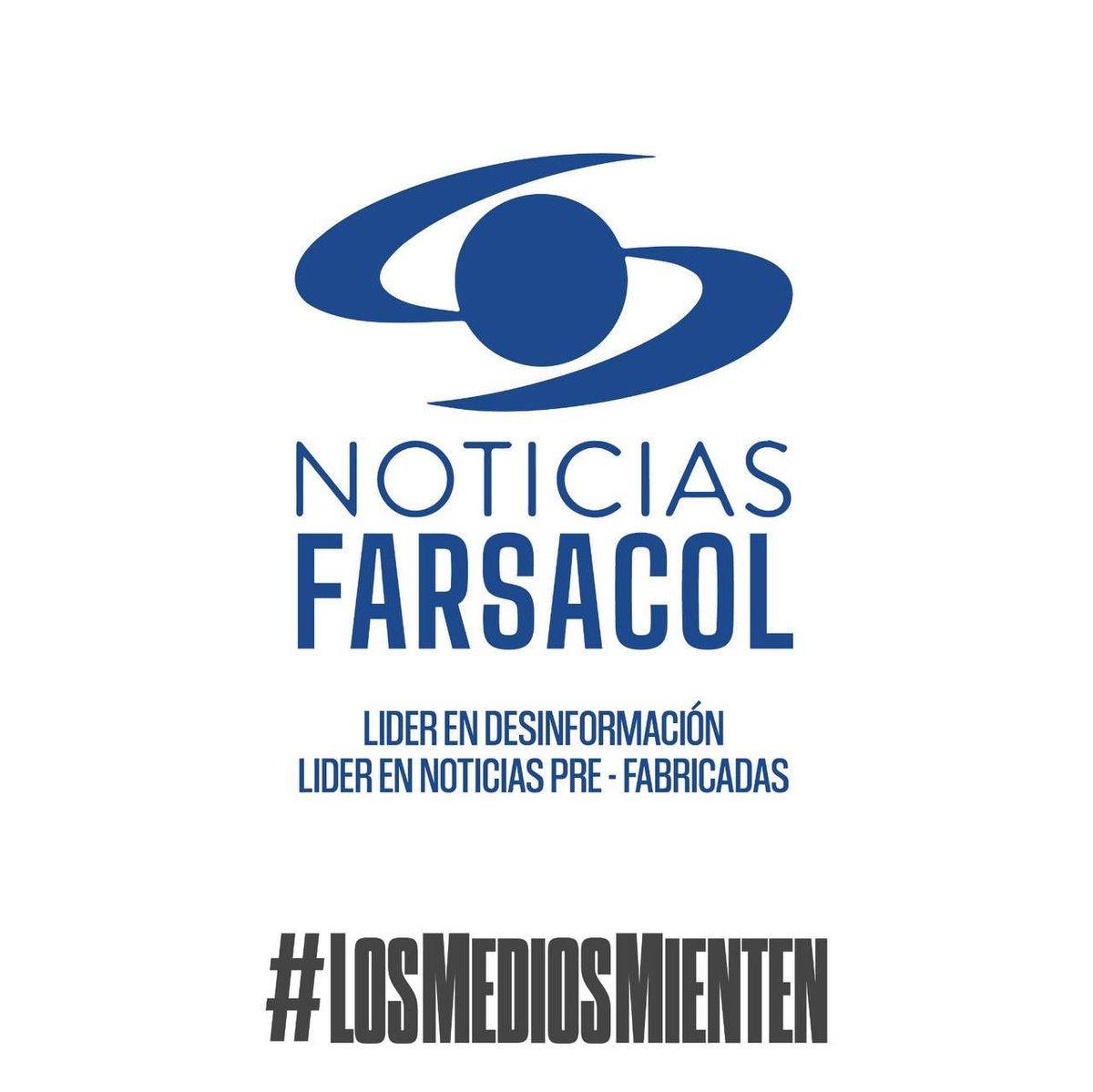 Sigamos mostrándole al mundo que en Colombia los medios mienten, que son de propiedad de los megaricos del país y por ello desinforman. Son medios serviles de la ultraderecha. #MentirasCaracol