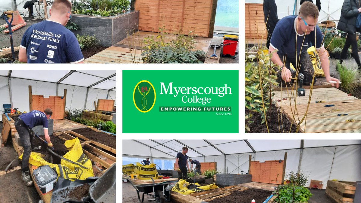 Just two hours to go for Archie Matthews, Jonathan Stout and Kieran Ashby, who have all been apprentices with
<a href="/MyerscoughColl/">Myerscough College & University Centre</a> competing in the <a href="/worldskillsuk/">WorldSkills UK</a>
Landscaping National Finals <a href="/BridgendCollege/">Coleg Penybont | Bridgend College</a> <a href="/The_APL/">APL</a>
#GoodLuck #Landscaping #apprenticeships