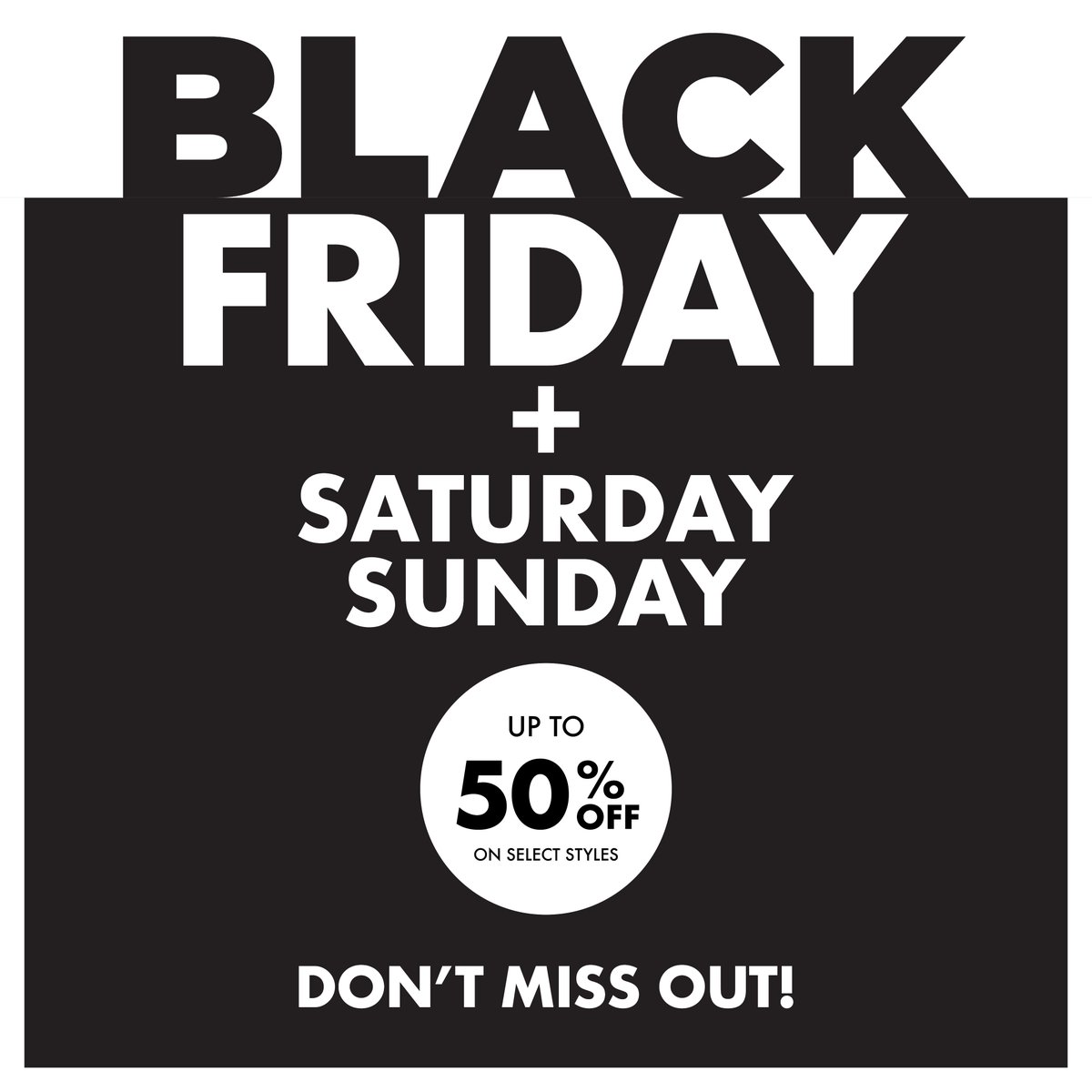 So many styles, so little ​time! Up to 50% off select styles at Bata this Black Friday. Hurry, Limited Stock Available. Don't Wait, Shop Today!