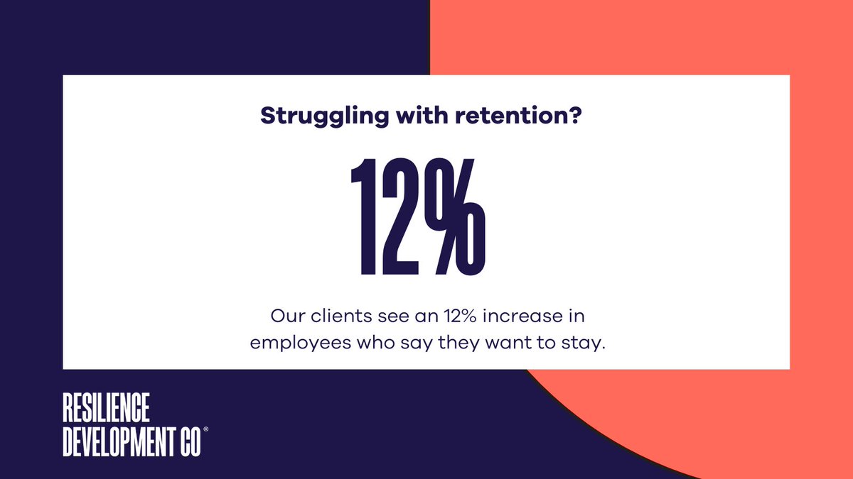 Is keeping your top talent a priority? On average, our programme boosts the number of people who want to stay by 12%

Want to know more? Book a free discovery call here: rebrand.ly/9yzptdf