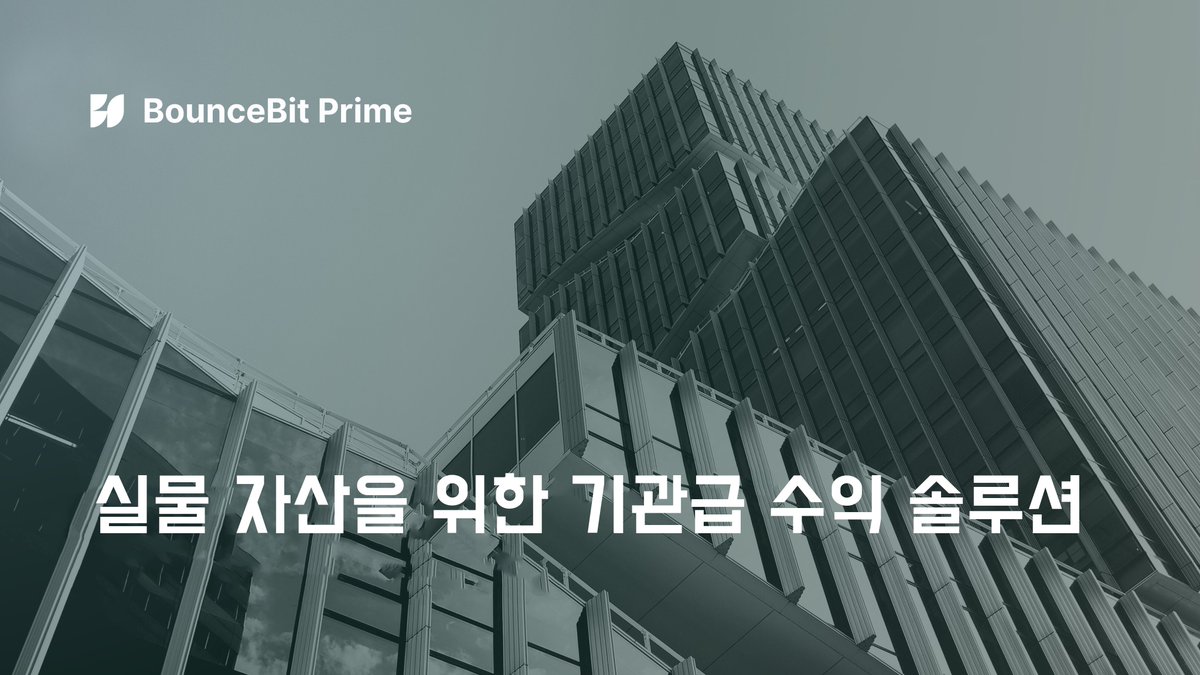 바운스빗 프라임은 기관용 T-빌(T-bill) 전략이 온체인으로 이동하는 지점입니다.

토큰화된 국채, 은행급 커스터디, 그리고 거래소 연결성이 하나로 결합되어 자본 효율적이고 투명한 수익을 제공하는 단일 플랫폼을 만듭니다.
프라임은 곧 기본값입니다.