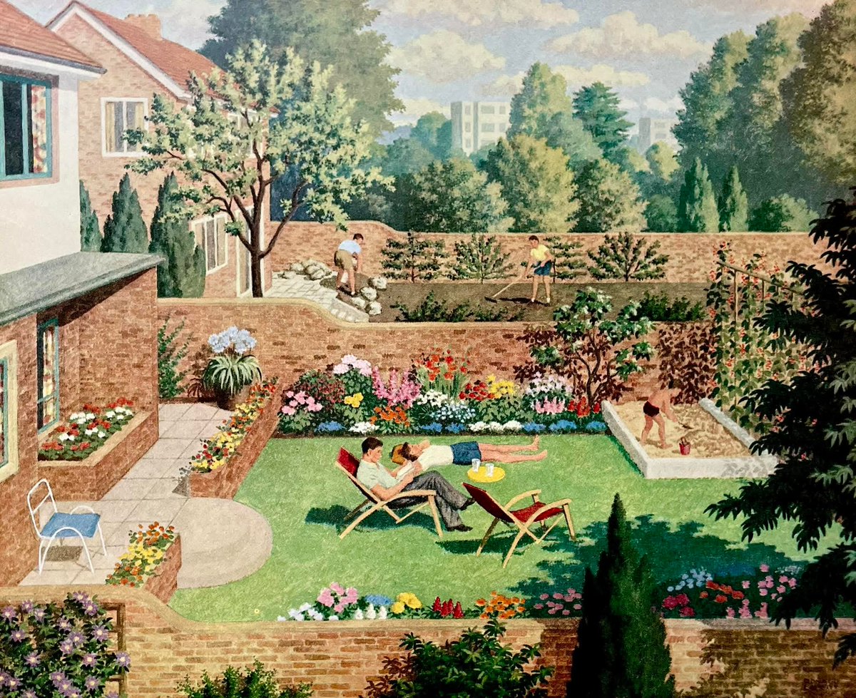 VinnieSull1van's tweet image. I will always be madly in love with the wholesome artwork from the old &apos;Ladybird Books&apos; that depict England at its most beautiful.