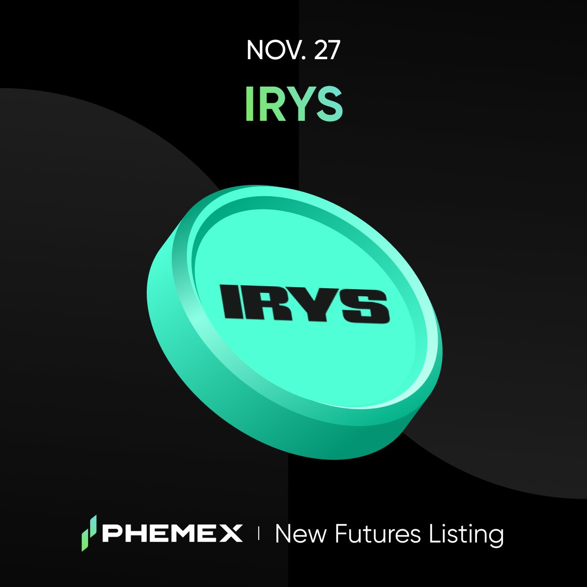 Phemex_official's tweet image. $IRYS @irys_xyz is now live on Phemex.com

✅ Start Trading $IRYS/USDT: phemex.com/futures/IRYS-U…
✅ Supported 20x leverage

#IRYS #PhemexListing