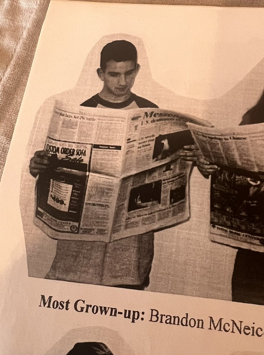 brandonmcneice's tweet image. My dad brought a box of old things to Thanksgiving, including this 8th grade yearbook. Considering I now lead a K-8 school with an incredible music program, I guess these class poll results were onto something…

@ccaphilly @mrusd_vt #satec #vermont #happythanksgiving