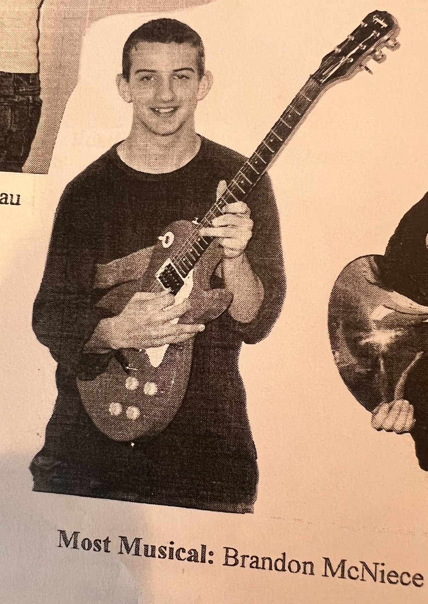 brandonmcneice's tweet image. My dad brought a box of old things to Thanksgiving, including this 8th grade yearbook. Considering I now lead a K-8 school with an incredible music program, I guess these class poll results were onto something…

@ccaphilly @mrusd_vt #satec #vermont #happythanksgiving