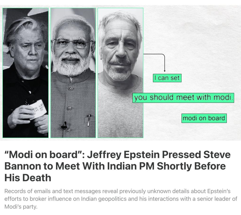 Modi ji's name is already floating in Epstein Files.