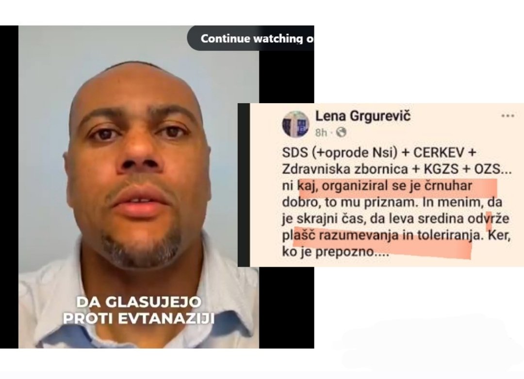 Če je bil verbalni izpad poslanke Grgurevič namenjen temu gospodu, potem sem tudi jaz črnuhar. 
Če si črnuhar, deli. 
#VsiSmoČrnuhar