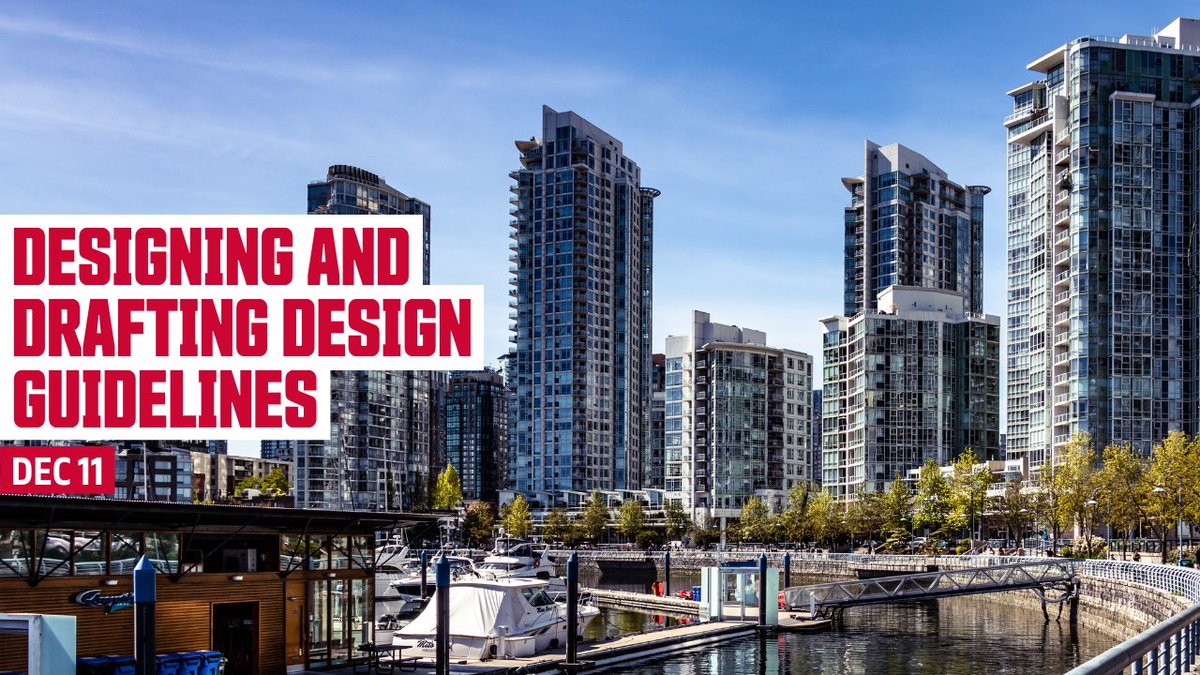 CS_SFU's tweet image. Urban design professionals, join @SFUcity for our last course of the year. Sign up now for our Dec 11 one-day course on designing and drafting design guidelines. ow.ly/pMxz50XheHX