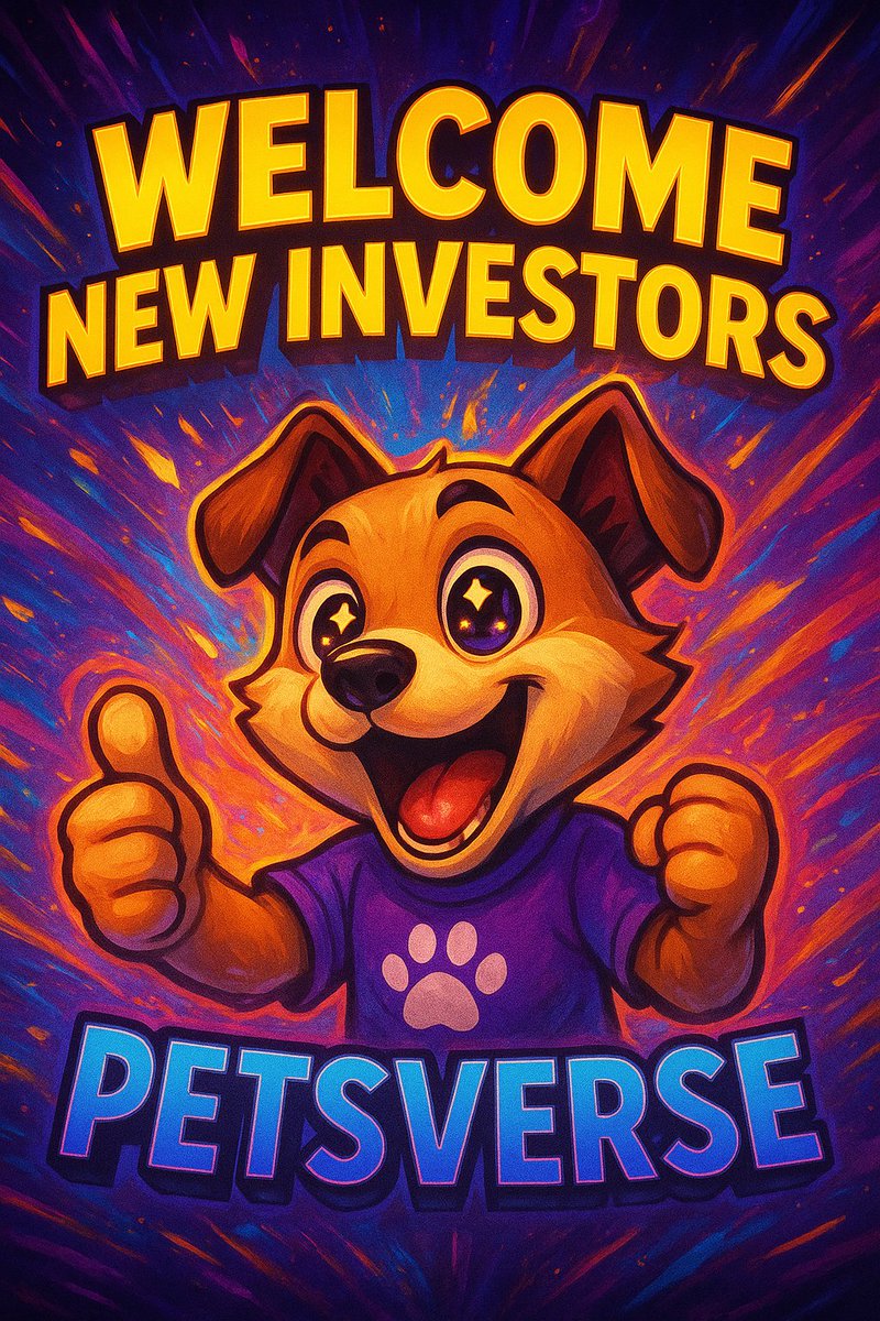 gideonib_'s tweet image. 🔥 Welcome to PetsVerse! 🔥

New investors just landed and the whole universe felt it.
Energy up. Community roaring. Devs smiling. Momentum unlocked. 🐾🚀

You didn’t just join… you upgraded the entire ecosystem.
Let’s make history.
#PetsVerse #NewInvestors #NextLevel