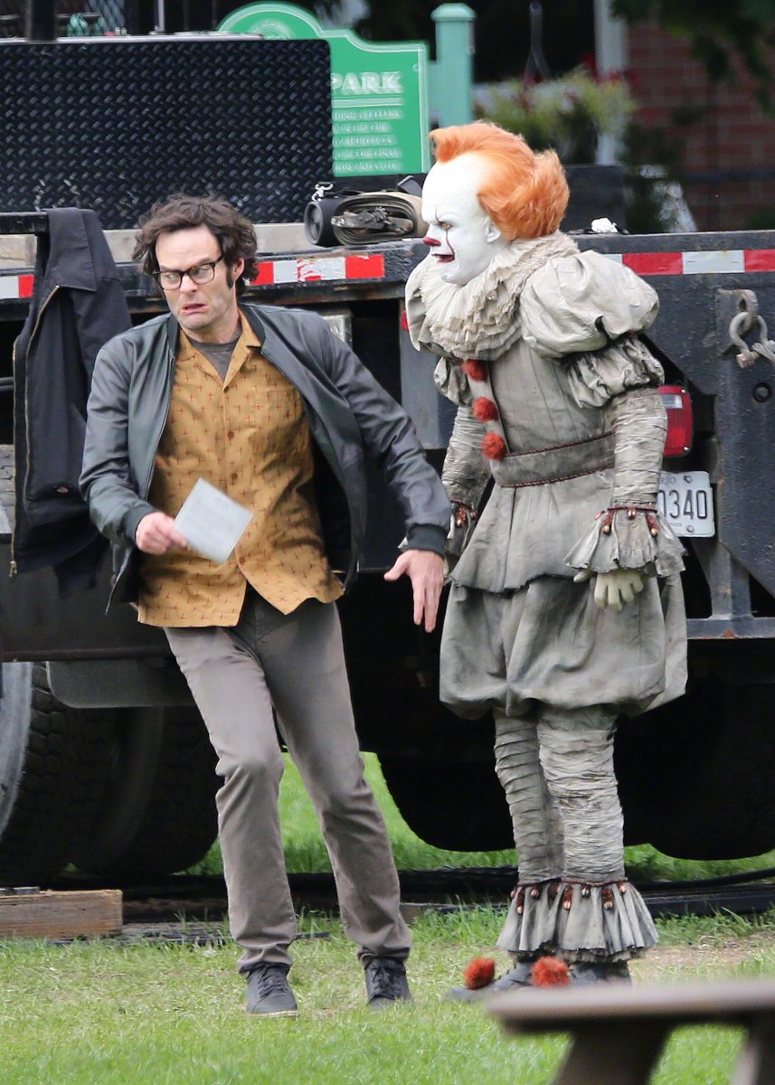 skarsgardphoto's tweet image. On the film set of the movie IT 2, Bill Hader asked Bill Skarsgård what kind of editing was done to achieve the effect in the first movie. Skarsgård, responded by saying &quot;Oh, you mean this?&quot;